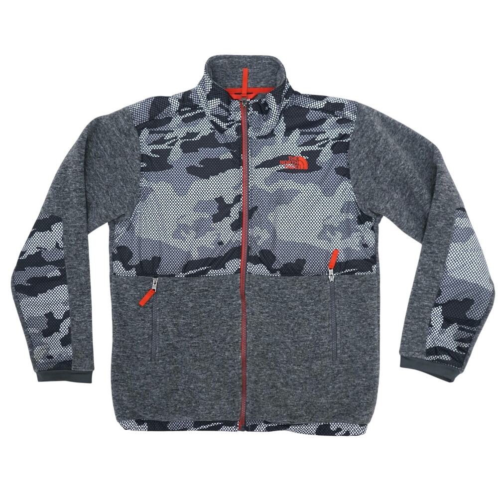The North Face Denali Fleece Grey Camo Jacket Boys XL